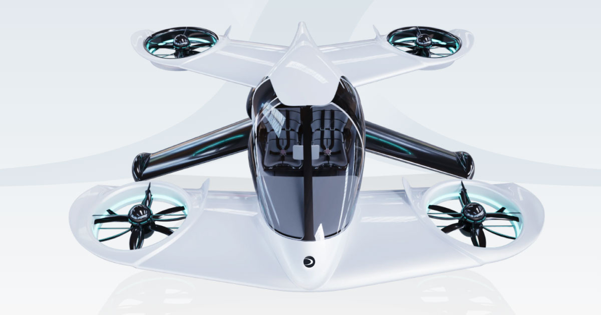 Front facing picture of the H1-X by Doroni Aerospace.