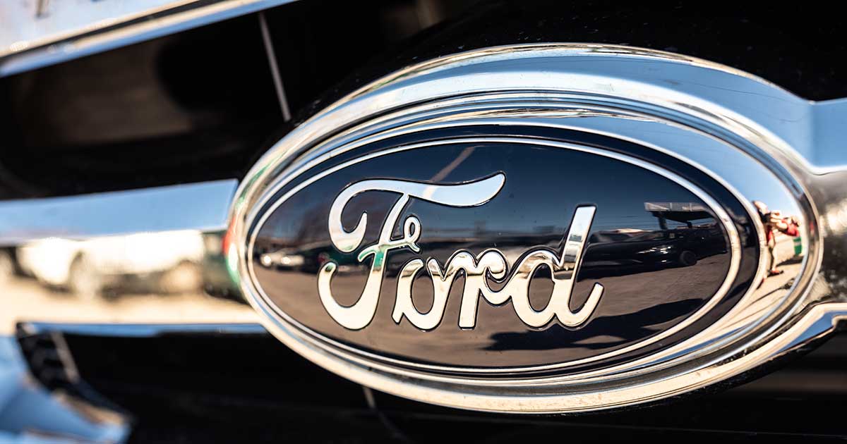 Ford logo on a car grill