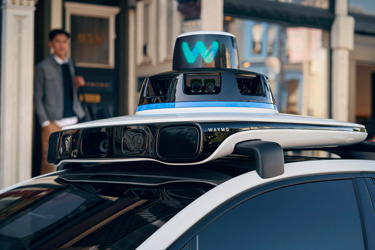Waymo's autonomously driven Jaguar I-PACE electric SUV
